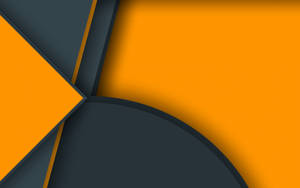 An Eye-catching Black And Orange Abstract Design. Wallpaper