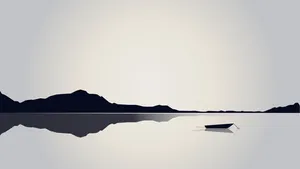 An Eye-catching Minimalist Black And White Wallpaper Wallpaper