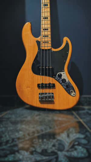 An Iconic Bass Guitar With Gorgeous Detail. Wallpaper