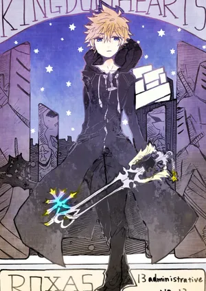 An Iconic Look Of Roxas From The Kingdom Hearts Series Wallpaper