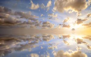 An Idyllic Sky Of Heavenly Clouds Wallpaper