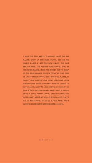 An Image Of The Cover Art For Kanye West's Latest Album: The Life Of Pablo Wallpaper