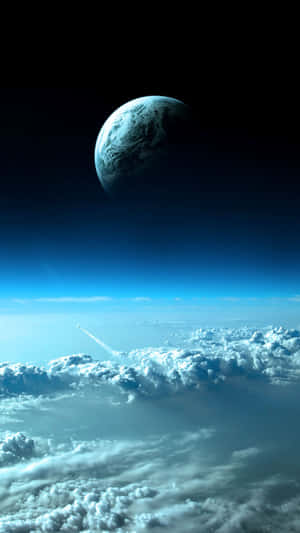 An Image Of The Earth From Space Wallpaper