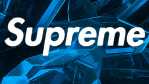 An Inspiring Blue Supreme Background Wallpaper