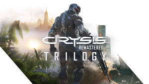 An Intense Frame From Crysis Remastered Featuring High-quality Gameplay Graphics. Wallpaper