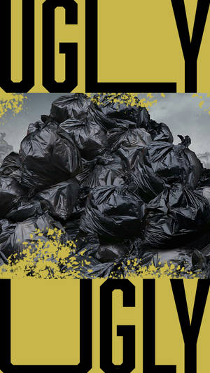 An Unpleasant Sight - Piled Up Trash Bags Wallpaper