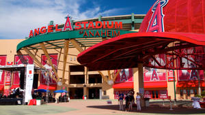 Anaheim Angel Stadium Exterior Wallpaper