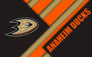 Anaheim Ducks Abstraction Design Wallpaper