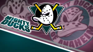 Anaheim Ducks Classic Logos Wallpaper