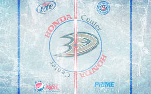Anaheim Ducks Ice Hockey Rink Wallpaper