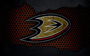 Anaheim Ducks Metal Art Wallpaper