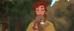 Anastasia Hugging Pooka Wallpaper