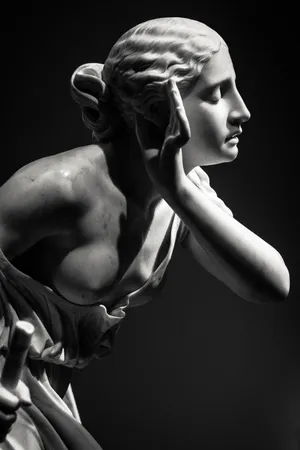 Ancient Human Head Statue Wallpaper