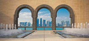 Ancient Islamic Architecture In Qatar Wallpaper