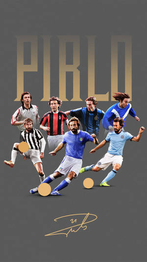 Andrea Pirlo Legendary Midfielder Wallpaper