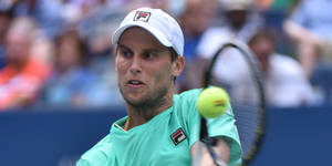 Andreas Seppi Close-up Smash Ball Wallpaper