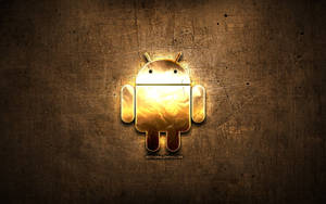 Android Gold Emblem Desktop Wallpaper
