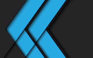 Android Material Design Blue And Black Wallpaper