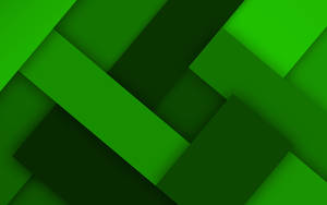 Android Material Design Green Rectangles Wallpaper