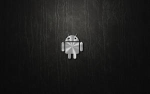Android Metal Logo Desktop Wallpaper