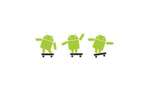Android On Skateboard Wallpaper
