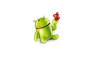 Android With Apple Wallpaper