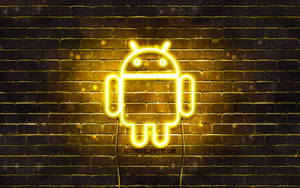 Android Yellow Icon Desktop Wallpaper
