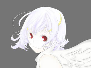 Angel Nasse Platinum End Minimalist Wallpaper