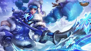 Angela Blue Mobile Legends Skin Wallpaper