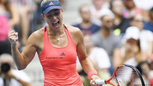 Angelique Kerber Winning Moment Wallpaper