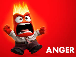 Anger Inside Out Flaming Head Wallpaper