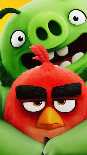 Angry Birds Redand Bad Piggies Wallpaper