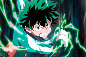 Angry Deku Pfp Green Thunder Wallpaper