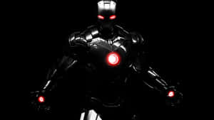 Angry Iron Man Black And White Wallpaper