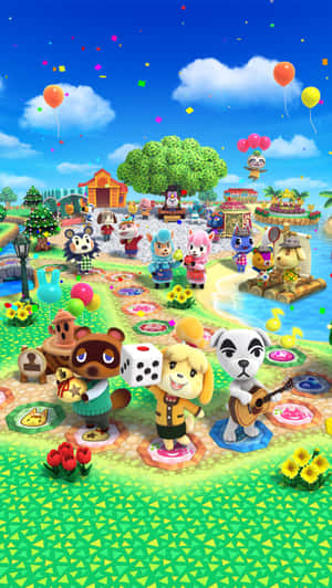 Animal Crossing New Horizons Vibrant Island Life Wallpaper