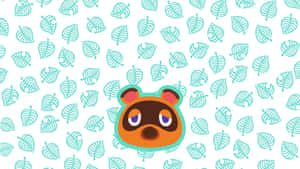 Animal Crossing Tom Nook Pattern Wallpaper