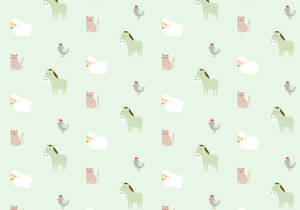 Animal Cute Pastel Colors Wallpaper