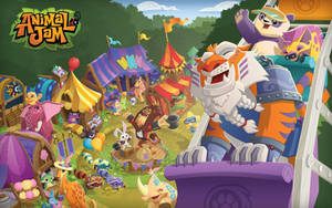 Animal Jam In The Circus Poster Wallpaper