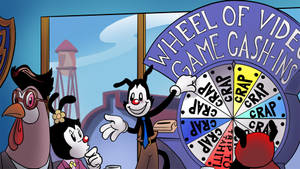 Animaniacs Exciting Wheel Game Wallpaper