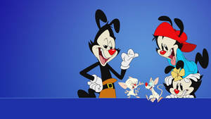 Animaniacs' Warners With Villains Wallpaper
