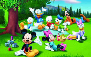 Animated Cartoon Disney Characters Wallpaper