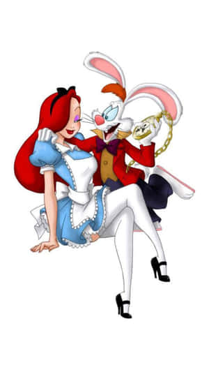 Animated Crossover Aliceand Roger Rabbit Wallpaper