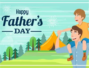 Animated Father's Day Bonding Wallpaper