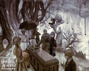 Animated Funeral The Umbrella Academy Wallpaper