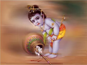 Animated Krishna Accident Wallpaper