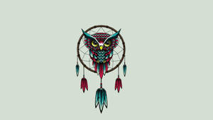 Animated Owl Dreamcatcher Wallpaper