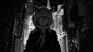Anime Boy Dark Fox Ears Wallpaper