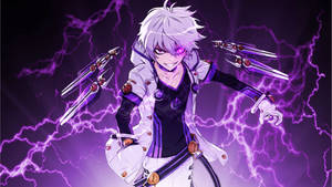 Anime Boy Gaming With An Elsword Character Wallpaper