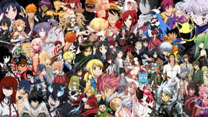 Anime Characters Collage Wallpaper
