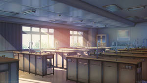 Anime Classroom Lab Wallpaper